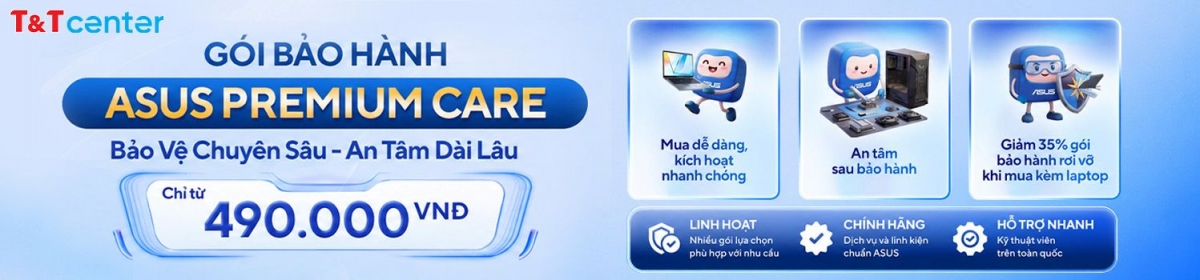 Thông Báo Mở Rộng Bảo Hành Laptop ASUS Tại T&T Center