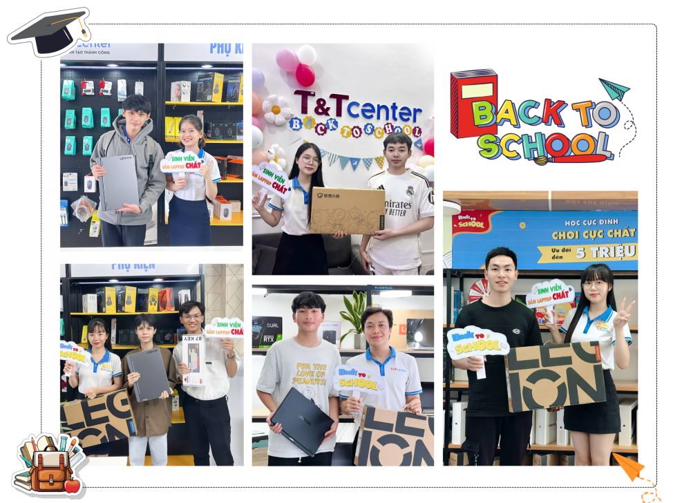 ưu đãi mùa Back to school tại của hàng T&T Center