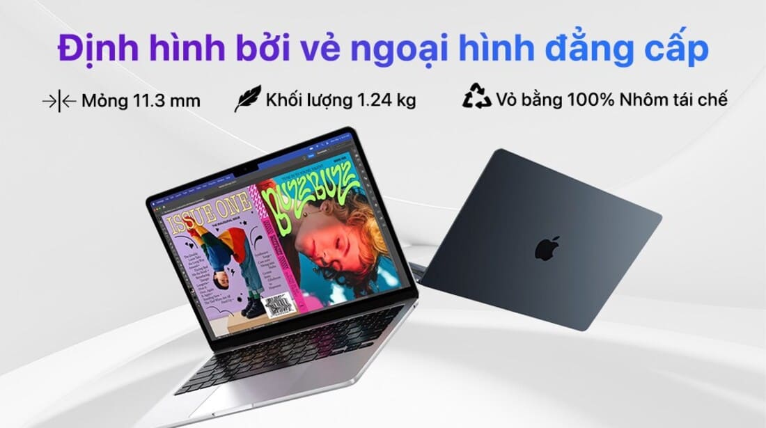 Đánh giá Macbook Air M3 13inch 16GB 512GB - Màn hình lớn, cấu hình khủng