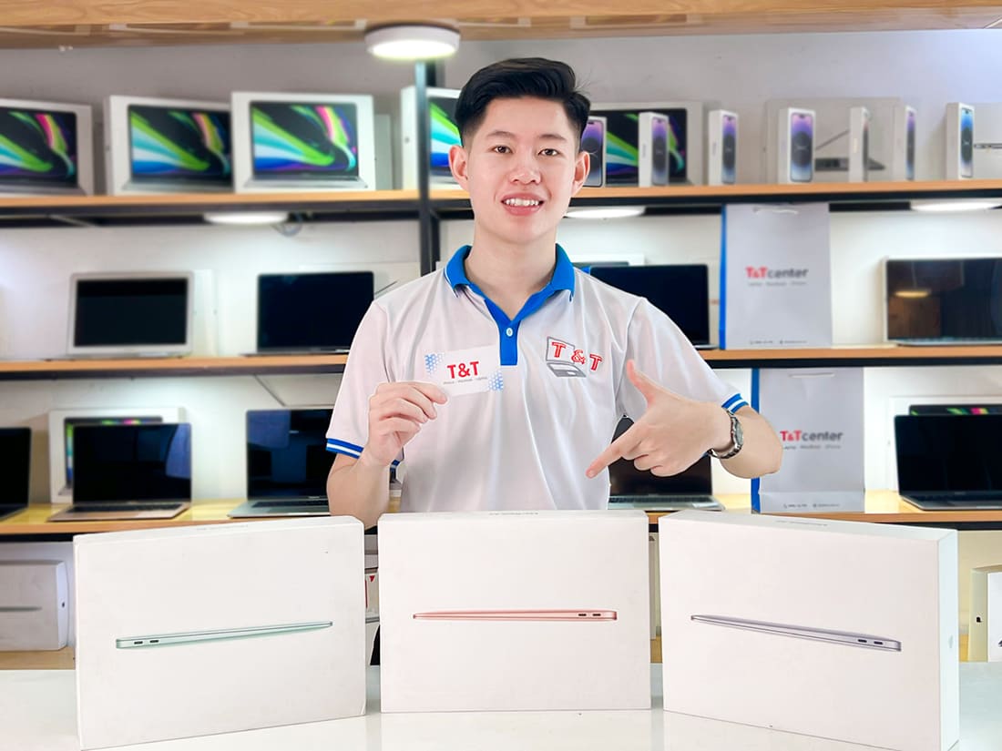 Mua ngay MacBook Air M1 chính hãng, giá rẻ, nhiều ưu đãi tại T&T Center Huế
