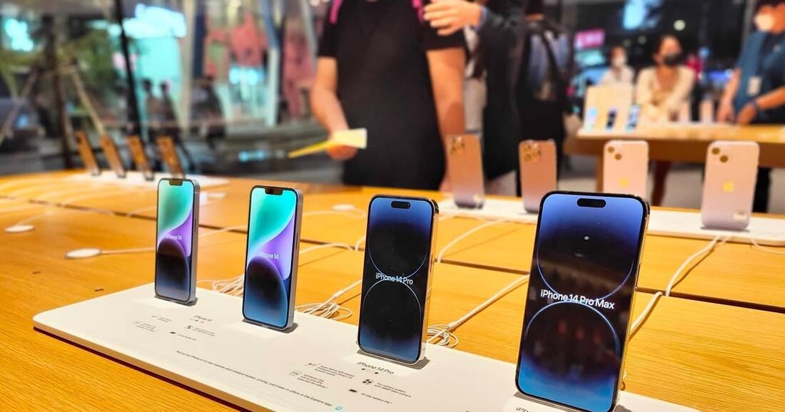 Các phiên bản iPhone 14 Pro 128GB đang được bán tại T&T Center