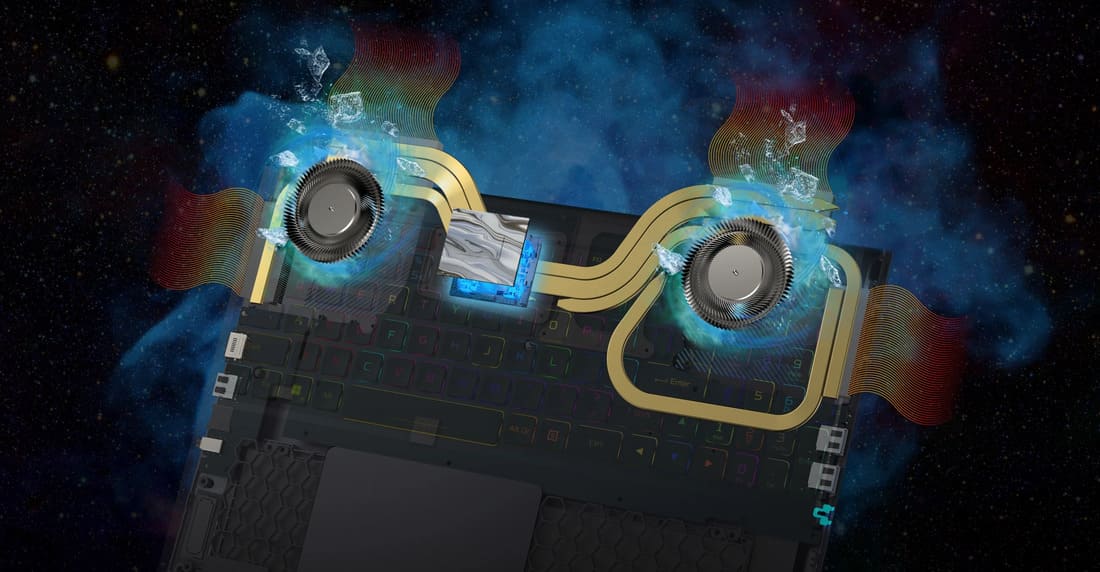 Hệ thống tản nhiệt tối tân, hiện đại