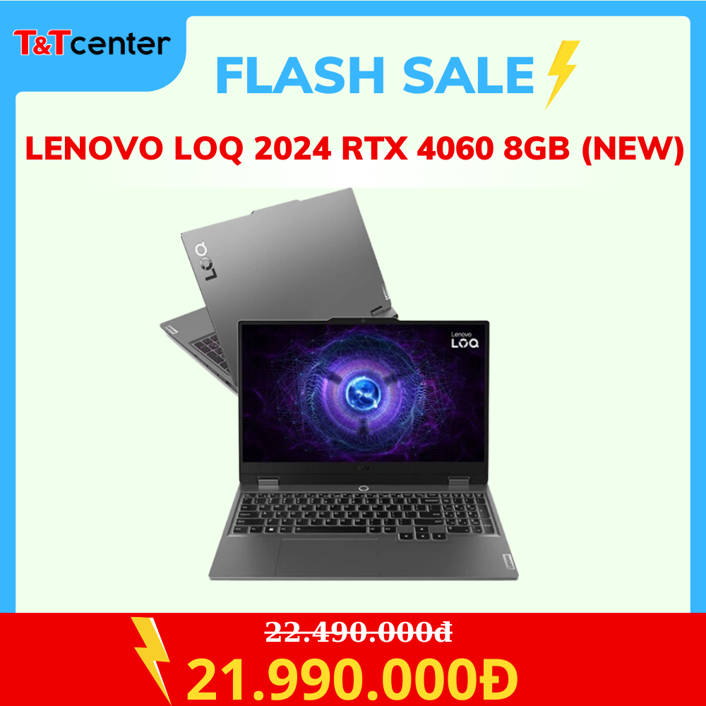 1. Lenovo LOQ 2024 15ARP9 | Ryzen 7-7435HS 16GB 512GB RTX 4060 8GB 15.6'' FHD 144Hz (New)