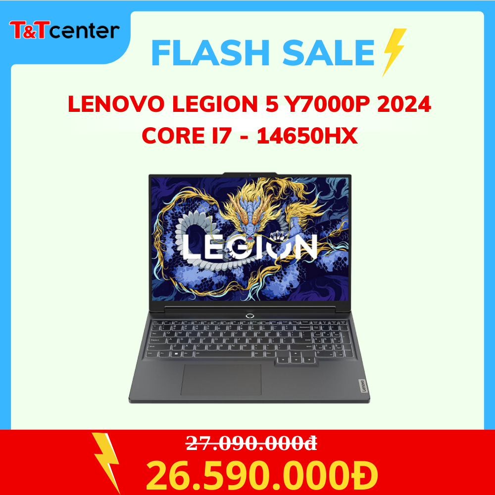 8. Lenovo Legion 5 Y7000P 16IRX9 2024 | Core i7 - 14650HX Ram 16GB SSD 1TB RTX 4050 16'' 2.5k 165Hz