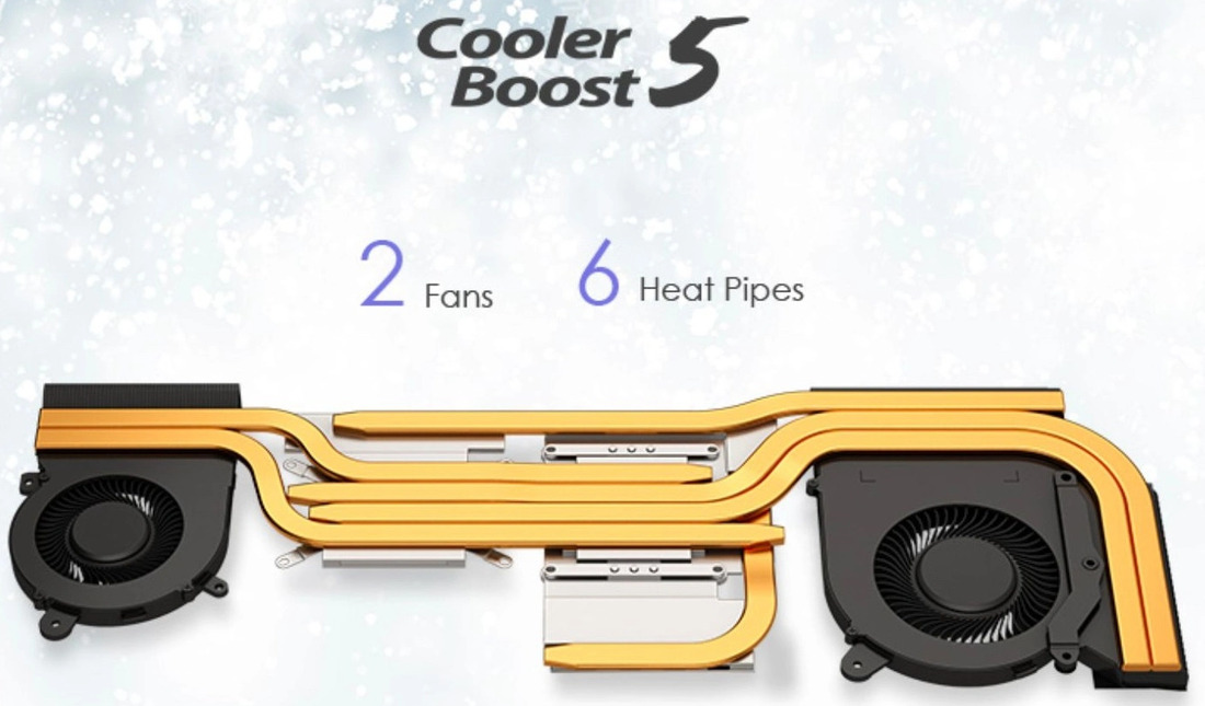 Tản nhiệt mạnh mẽ, máy luôn mát mẻ