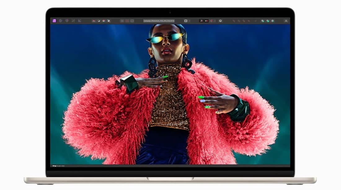 Màn hình 13inch Liquid Retina - Màu sắc rực rỡ, hiển thị sắc nét