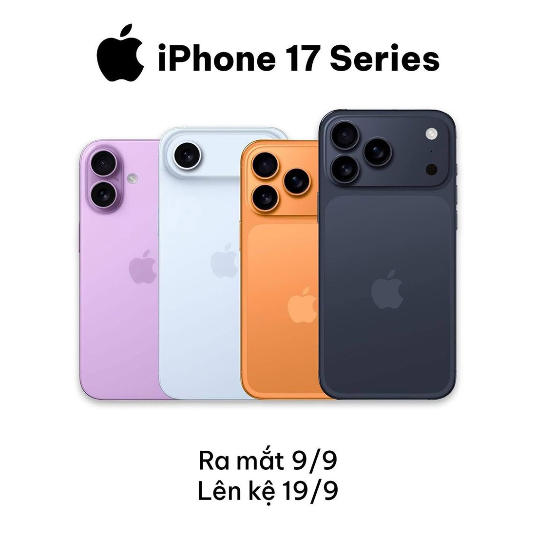 Bốn phiên bản iPhone 17 Series
