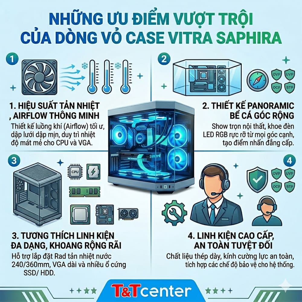 Những ưu điểm vượt trội của dòng vỏ case VITRA SAPHIRA