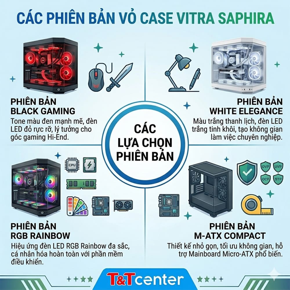 Các phiên bản vỏ case VITRA SAPHIRA được săn đón nhất