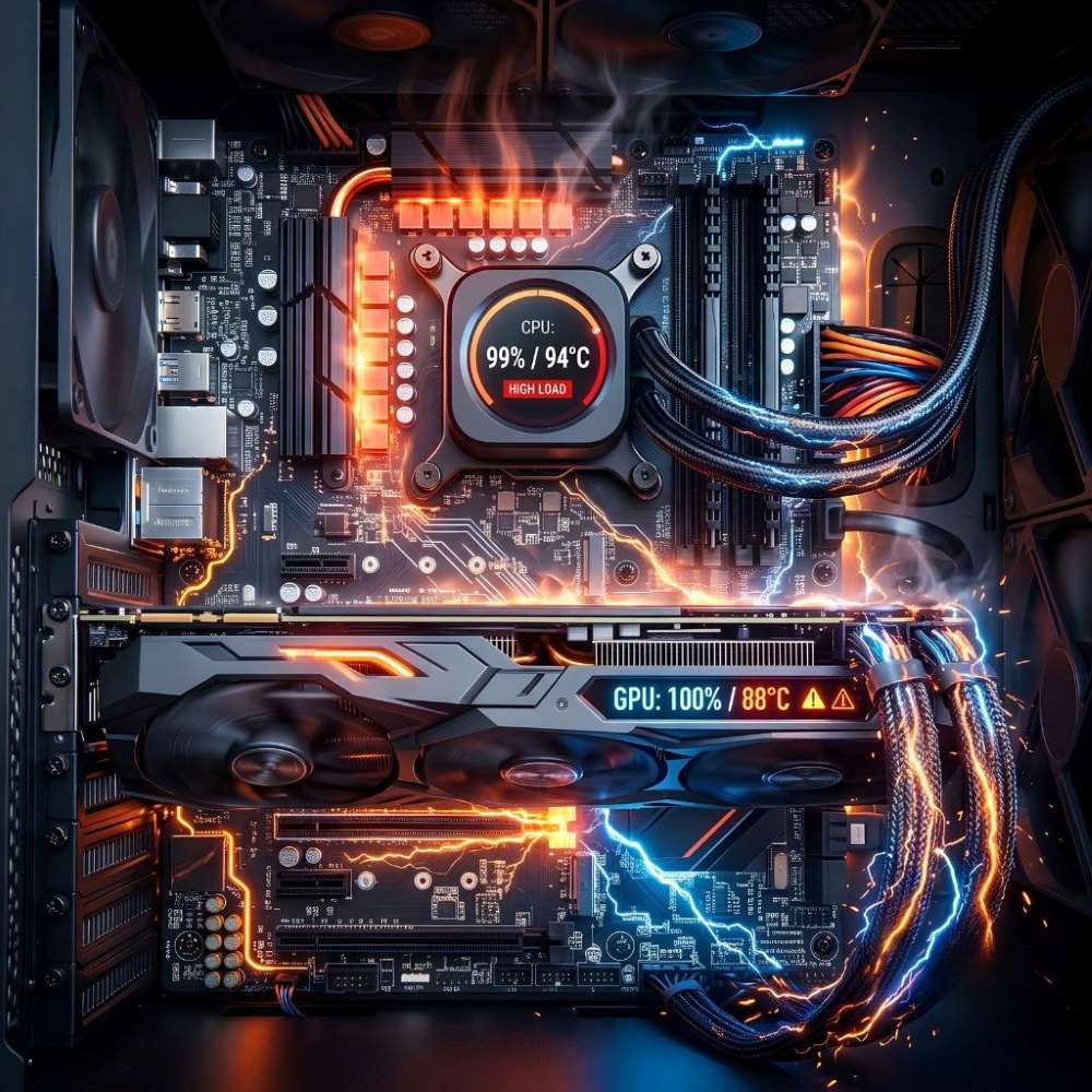 CPU & GPU Cường Độ High-Load Tiêu Thụ Điện Năng Lớn