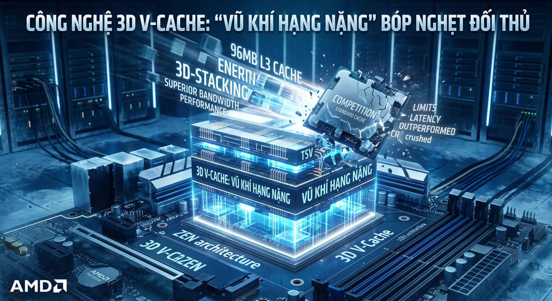 1. Công nghệ 3D V-Cache: