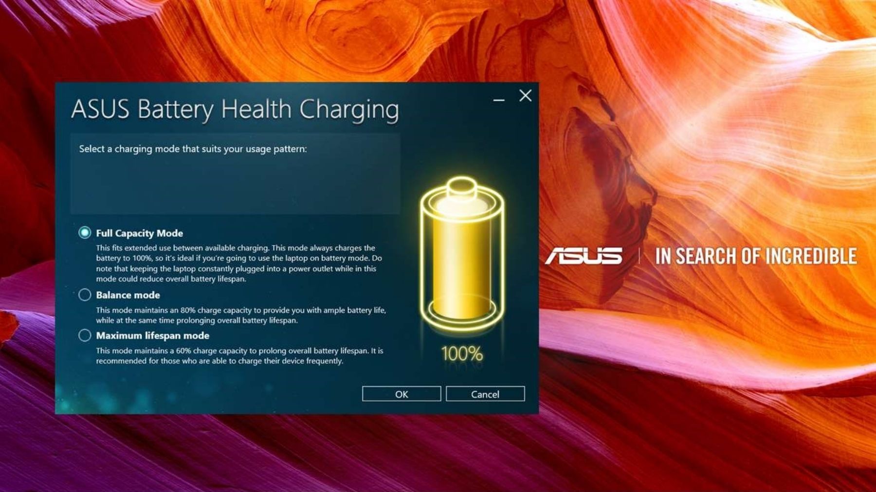 ASUS Battery Health Charging và Battery Care Mode là gì?