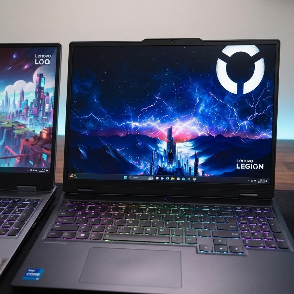 So sánh chất lượng hiển thị màn hình Lenovo LOQ và Lenovo Legion 5