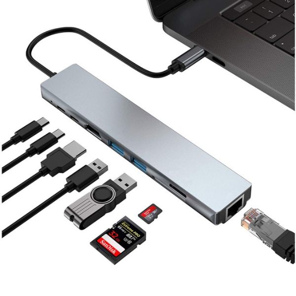 Hub USB Type C 8in1