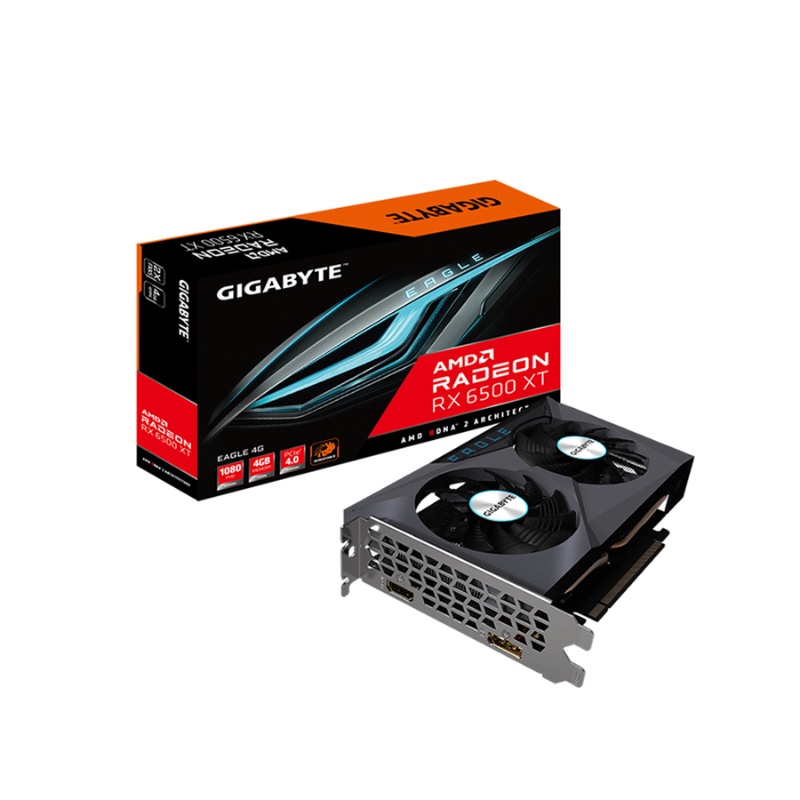 Card màn hình VGA GIGABYTE RADEON RX 6500XT EAGLE 4G (GV-R65XTEAGLE-4GD)