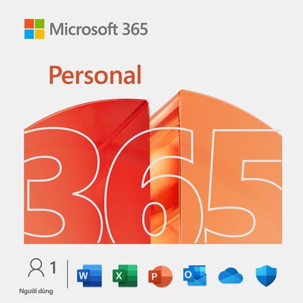 Phần mềm Microsoft 365 Personal (Dành cho 1 người, 12 tháng, 1TB OneDrive/5 thiết bị/người)
