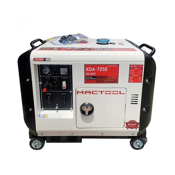 Máy phát điện chạy dầu Mactool XDA-725E cách âm (6KW)