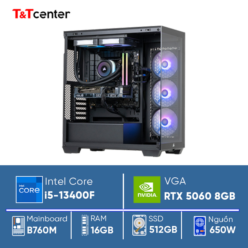 PC GAMING Core i5 13400F | 16GB 512GB RTX 5060 8GB