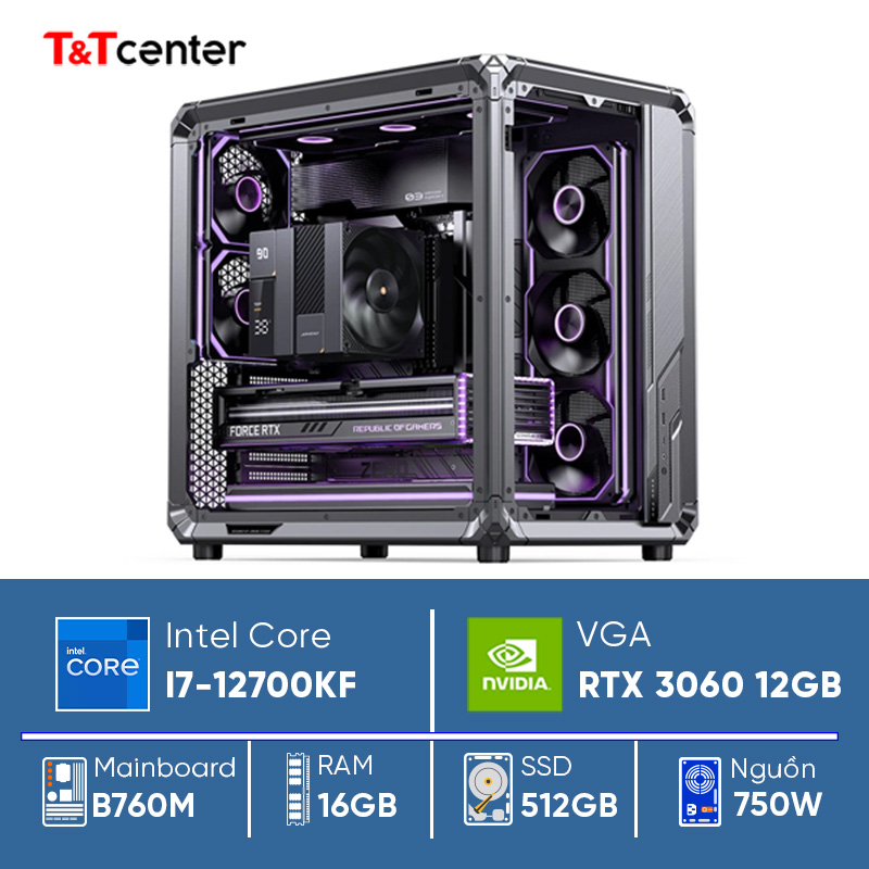 PC GAMING Core i7 12700KF | 16GB 512GB RTX 3060 8GB