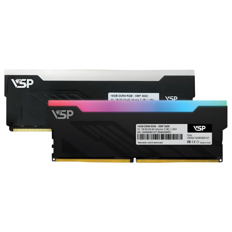 RAM VSP 16GB/3600Mhz DDR4 RGB BLACK