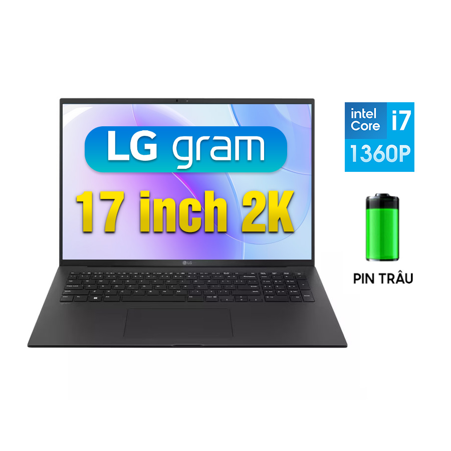 LG Gram 17 2023 | Intel Evo i7-1360P RAM 16GB SSD 512GB 2K 100% DCI-P3 (NewOutlet)