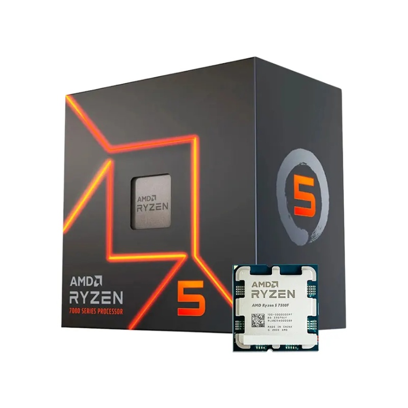 CPU AMD RYZEN 5 7500F Hãng (3.7 GHz Boost 5.0 GHz, 6 Cores, 12 Threads, 32 MB Cache)