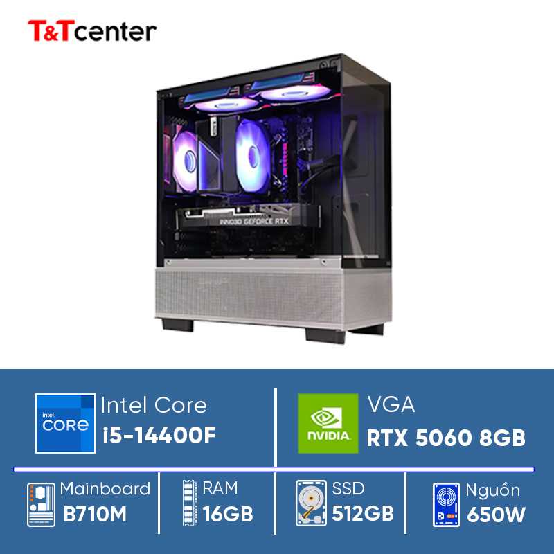 PC GAMING Core i5 14400F | 16GB 512GB RTX 5060 8GB