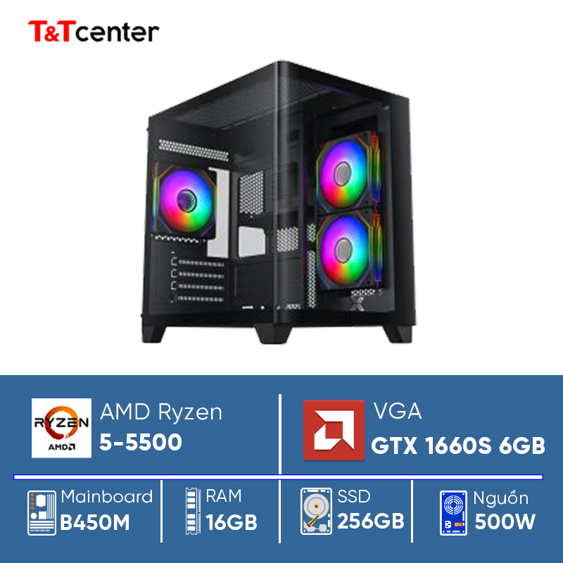 PC AMD Ryzen 5 5500 | 16GB 256GB GTX 1660S 6GB