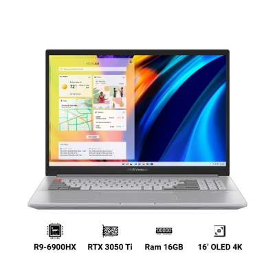 Asus Vivobook Pro 16X OLED M7600RE-L2044W | Ryzen 9-6900HX Ram 16GB SSD 512GB RTX 3050Ti 4GB 16'' 4K OLED ( New ) 