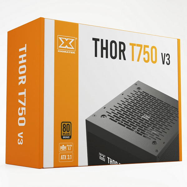 Nguồn XIGMATEK THOR T750 V3 (PCIE Gen 5.1, ATX 3.1) 750W Nguồn XIGMATEK THOR T750 V3 (PCIE Gen 5.1, ATX 3.1) 750W