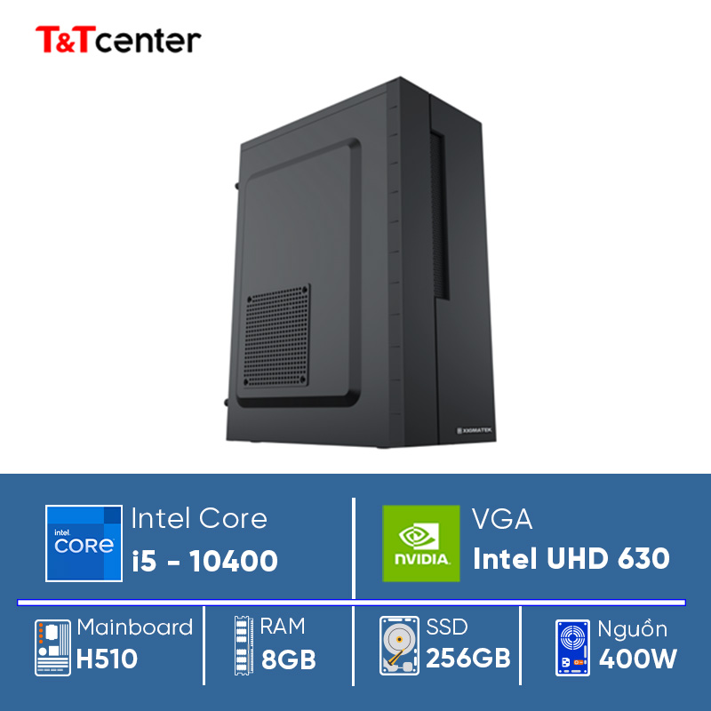 PC Văn Phòng Core i5 - 10400 | 8GB 256GB Intel UHD Graphics 630 PC Văn Phòng Core i5 - 10400 | 8GB 256GB Intel UHD Graphics 630