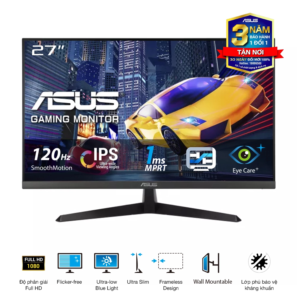 Màn Hình ASUS VY279HGR (27 inch - IPS - FHD - 120Hz - 1ms) Màn Hình ASUS VY279HGR (27 inch - IPS - FHD - 120Hz - 1ms)