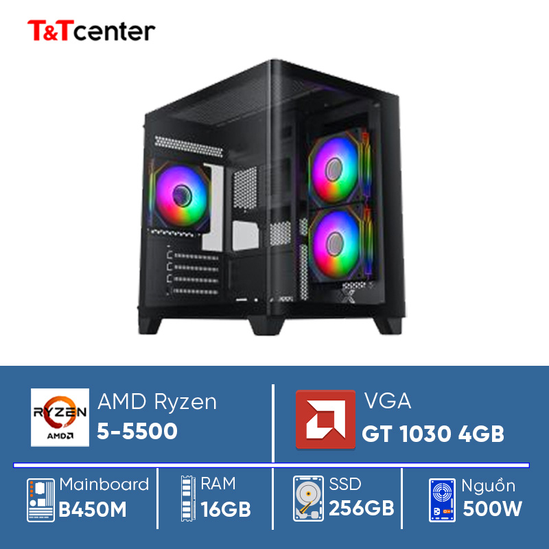 PC AMD Ryzen 5500 | 16GB 256GB GT 1030 4GB