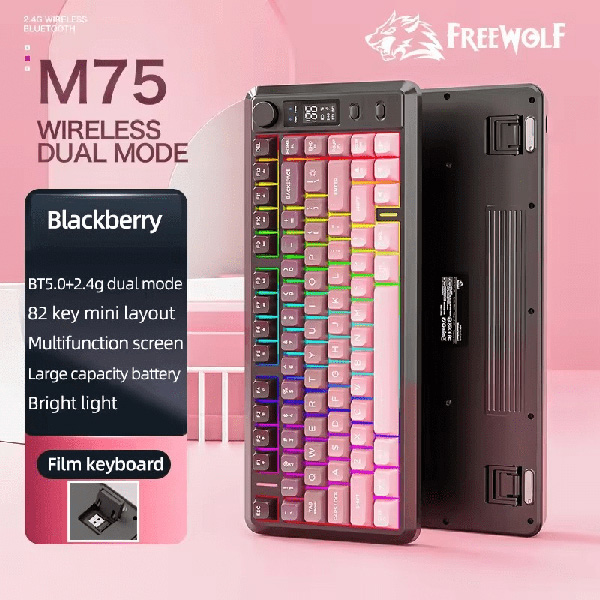 Bàn Phím Không Dây Freewolf M75 | New