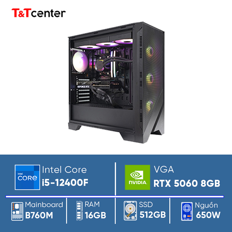 PC GAMING Core i5 12400F | 16GB 512GB RTX 5060 8GB